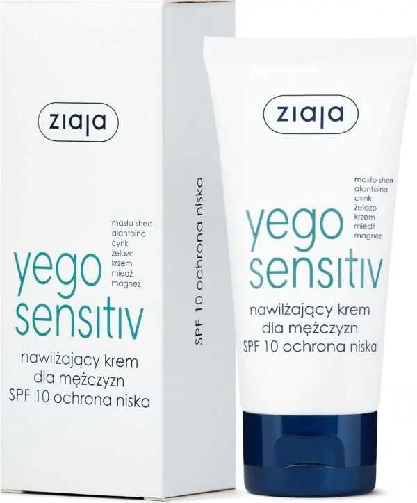 Ziaja Yego Sensitiv drėkinamasis kremas vyrams žemos apsaugos SPF10 50ml