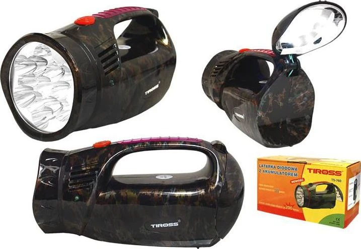 Tiross Prožektorius TS760-4,13 LED+COB su rankena