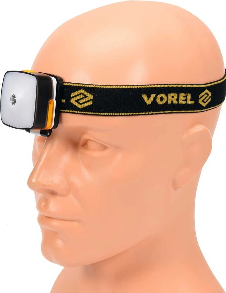 Vorel Toya Sa Poland Prožektorius dedamas ant galvos XPE CREE 3W 4 SMD LED Li-Ion AKU USB (88677)