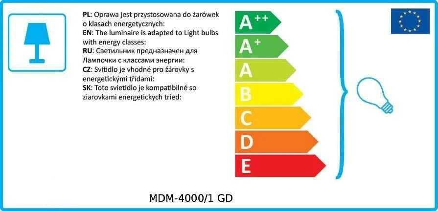 Italux Pakabinamas šviestuvas MDM-4000/1 GD