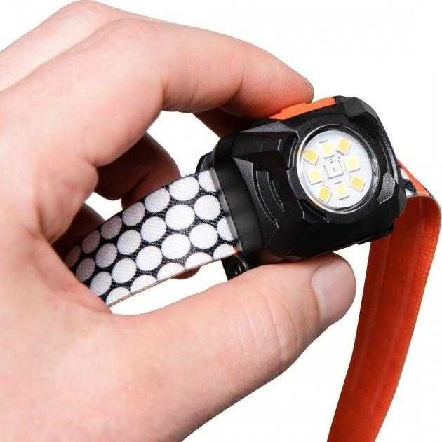 Mactronic 400lm įkraunamas galvos žibintuvėlis Rebel (oranžinis) AHL0061