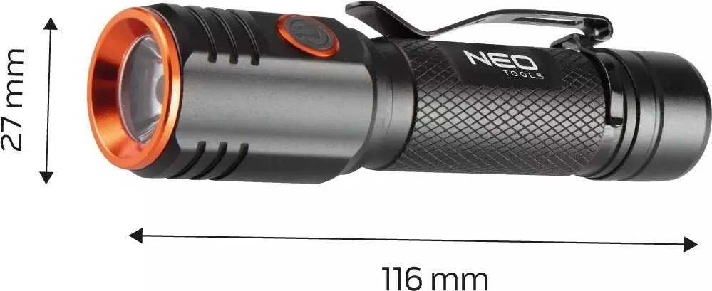 Latarka, įkrovimo lempa, 1xxled, 1x2200 mah, juoda, 20w, 2000 liumenų, veikimo trukmė iki 4 val.