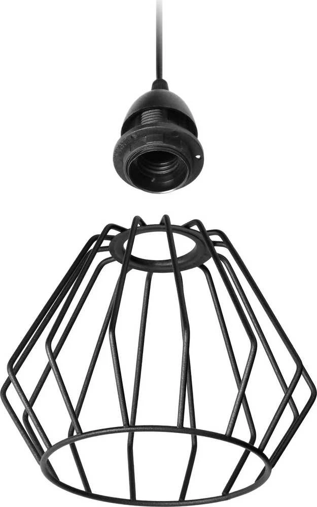 Orno WAYA pakabinamas šviestuvas, galingumas maks. 3x18W, E27, juoda
