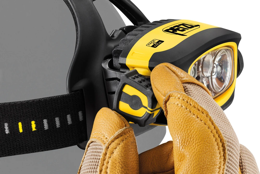 Petzl E80CHR Duo S priekinis žibintas juodas/geltonas