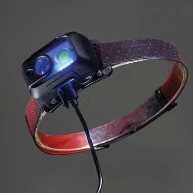 TIROSS PRIEKINIS ŽIBINTAS SU JUTIKLIU 5W CREE XPG2/240 lm/5h/6500K USB