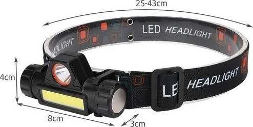 Trizand L18371 USB LED galvos žibintas