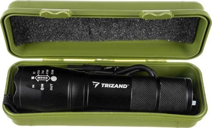 Trizand T6 Taktinis LED žibintuvėlis įkraunamas USB