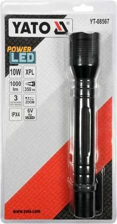 Yato Toya Sa Poland Žibintuvėlis XP-L CREE 10W, 254X46MM (YT-08567)