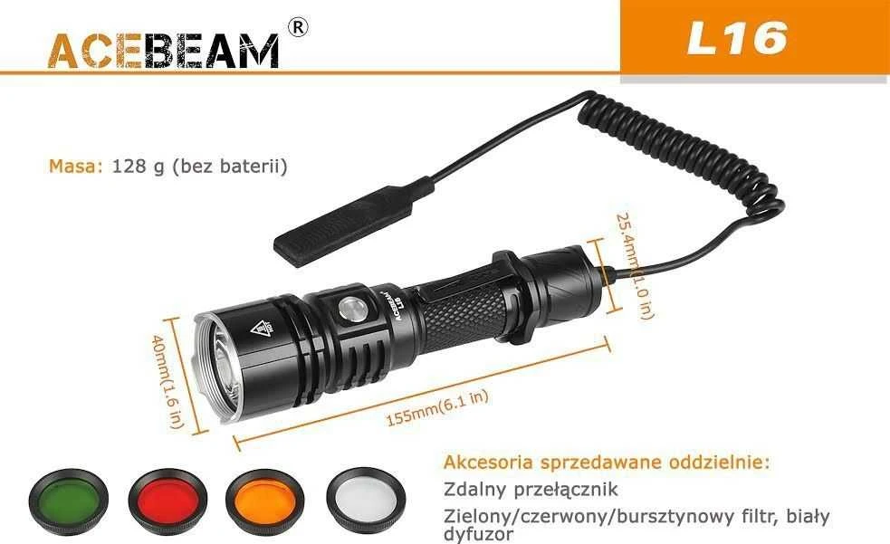 ABM AceBeam torch L16 2.0 Žalias