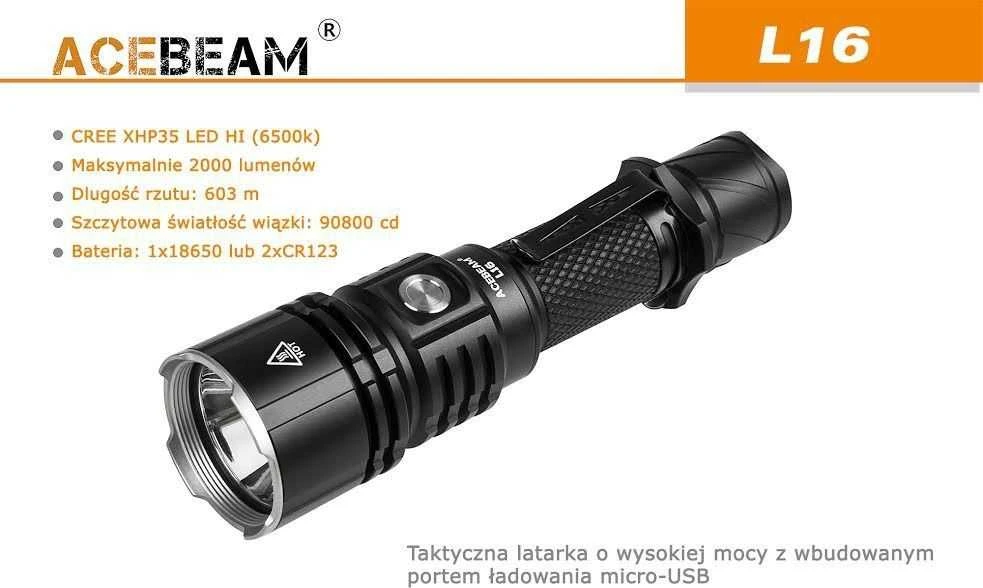 ABM AceBeam torch L16 2.0 Žalias