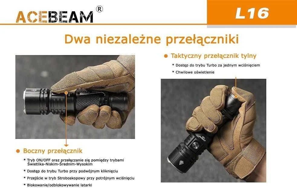 ABM AceBeam torch L16 2.0 Žalias