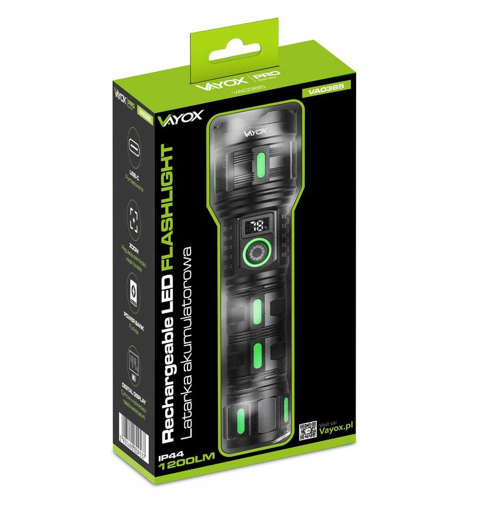Vayox VA0365 1200lm Pro Series