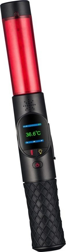 Alkotesteris Žibintuvėlis Alcovisor Alkomat bezustnikowy V9 su funkcija pomiaru temperatury, mini latarka