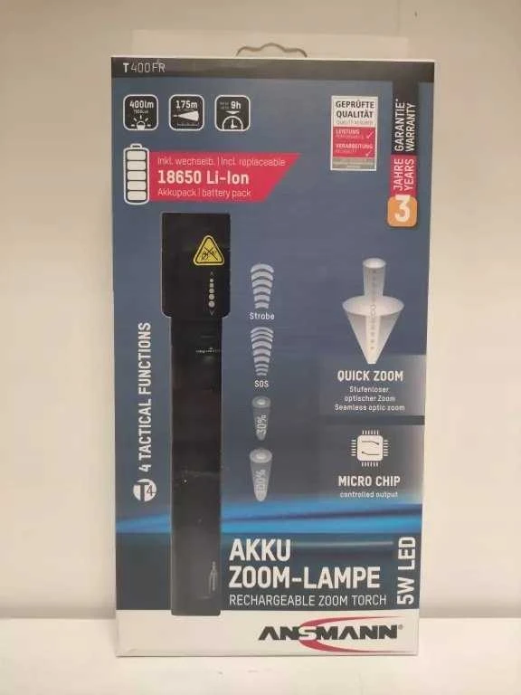 Ansmann T400FR žibintas LED Juoda