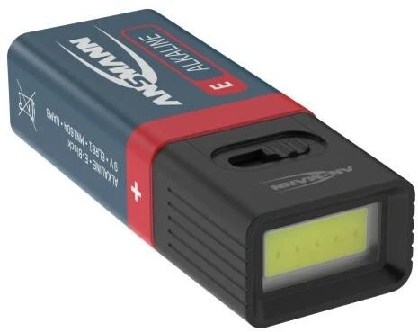Žibintuvėlis Ansmann Mini lampka COB LED 3W (zasilana baterią 9V) juoda