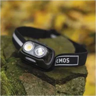 Žibintuvėlis ant galvos įkraunamas, LED, 500lm, Li-pol 1200 mAh, EMOS