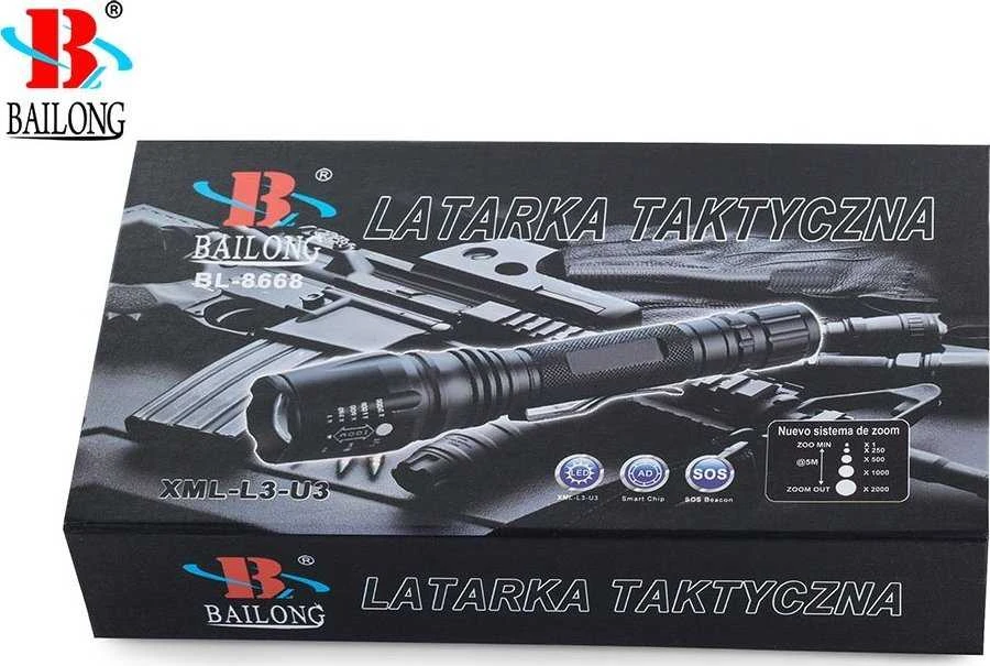 Žibintuvėlis Bailong LED CREE XM-L T6 su priartinimu