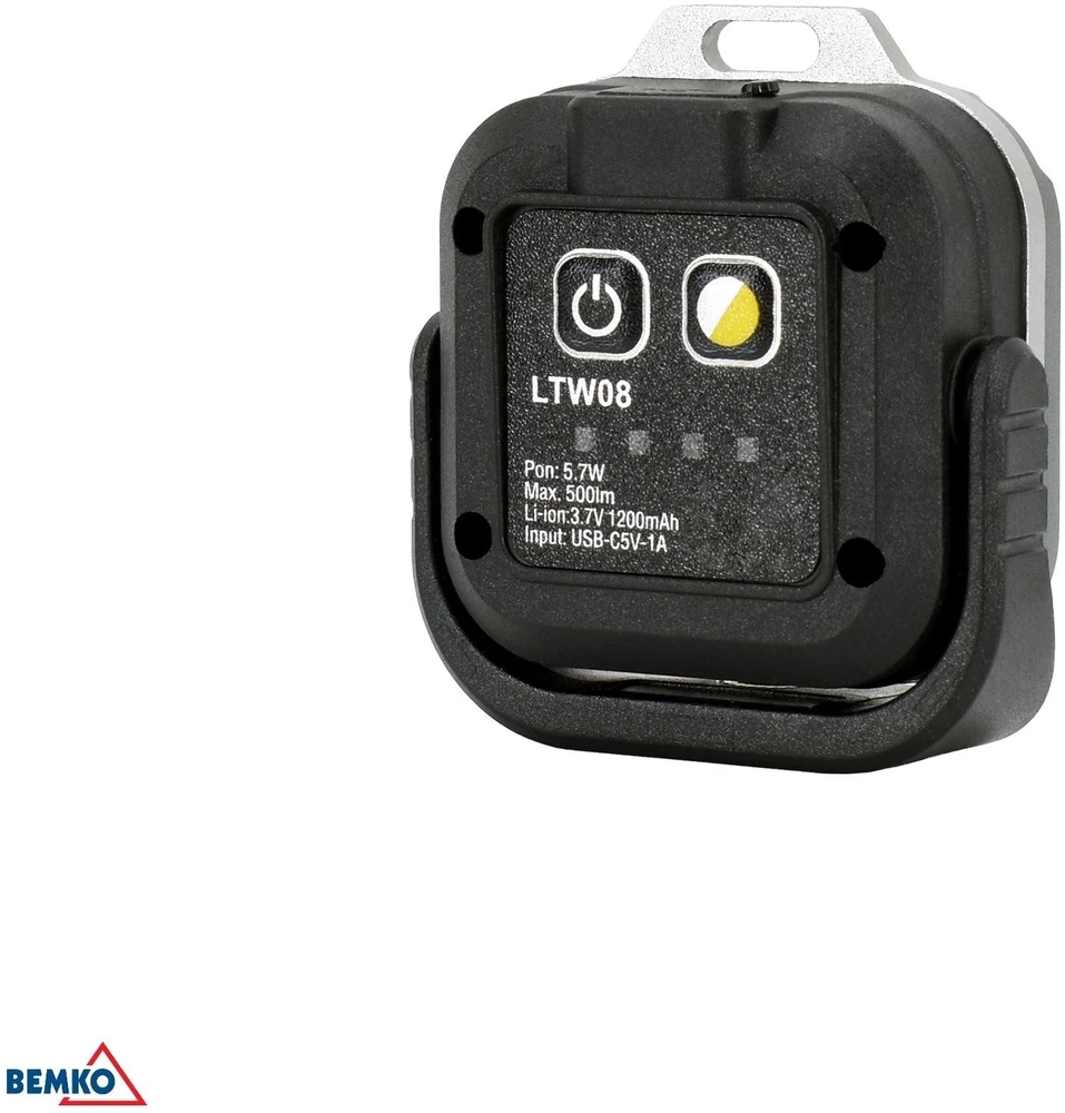 Bemko Daugiafunkcis įkraunamas LED žibintuvėlis, 1200mAh, IP44