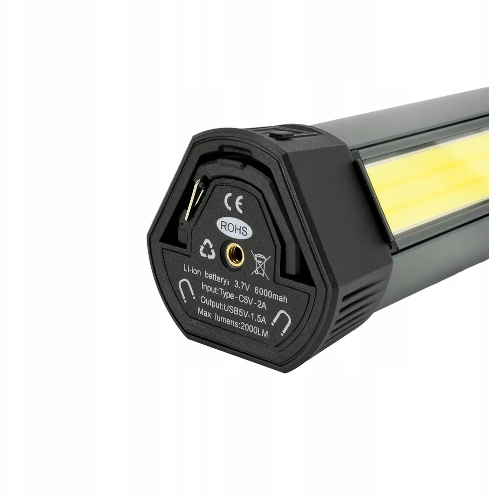Daugiafunkcis LED žibintuvėlis BEMKO 6000 mAh, IP42