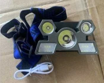 ATL LED žibintuvėlis ant galvos su 9 XPE diodais