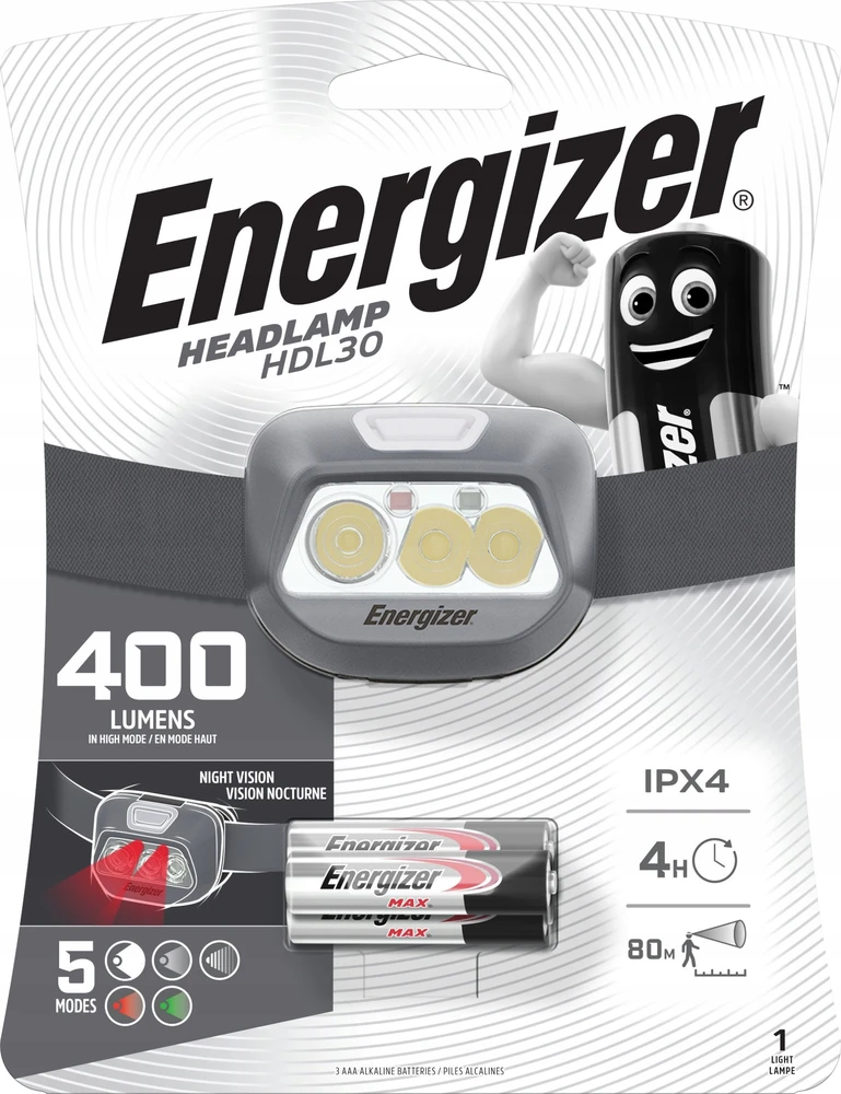ENERGIZER BLYBINĖS PRIEKINIS ŽIBINTAS HDL30 3AAA 400 lm