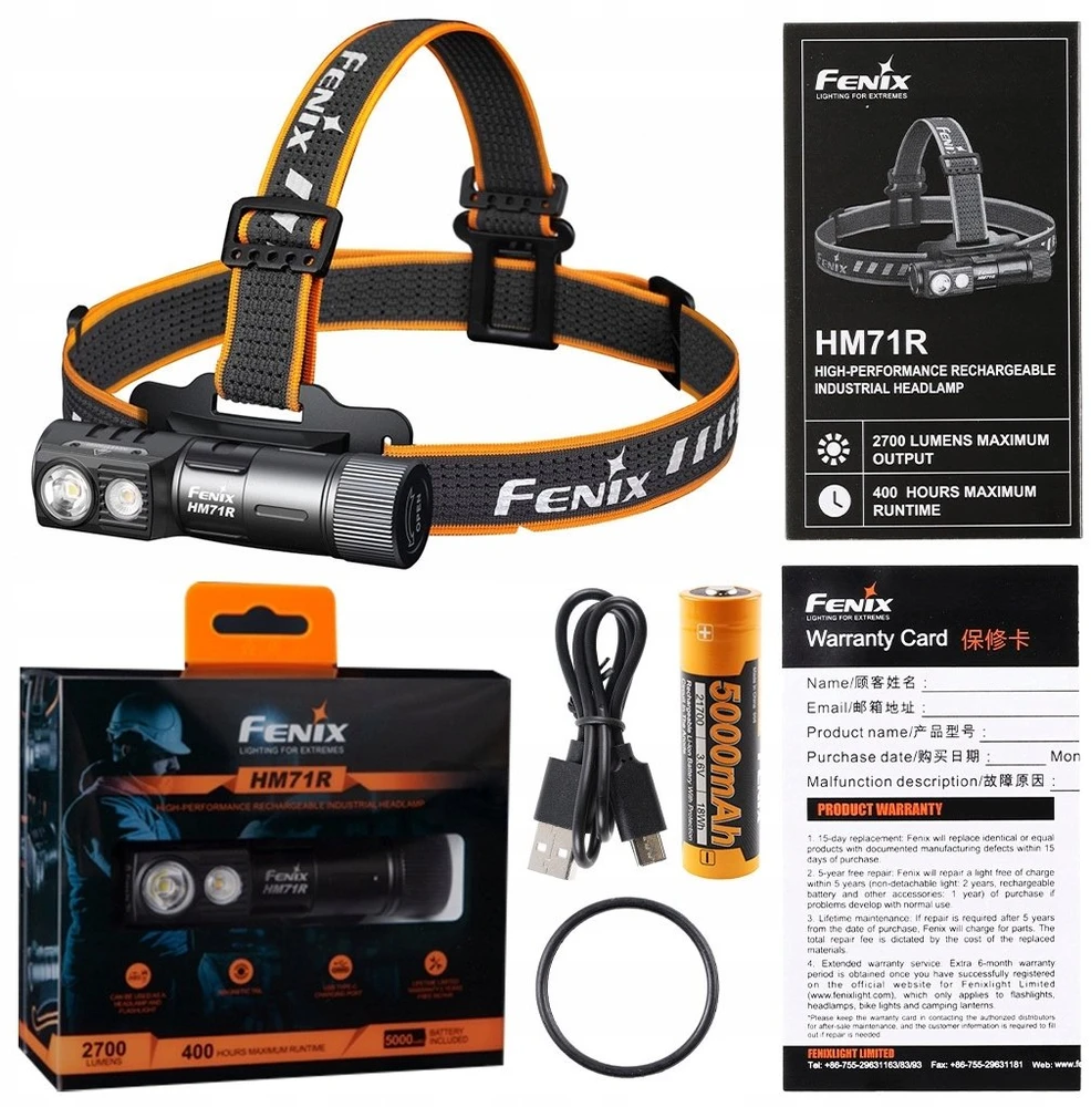 Fenix HM71R priekinis žibintas