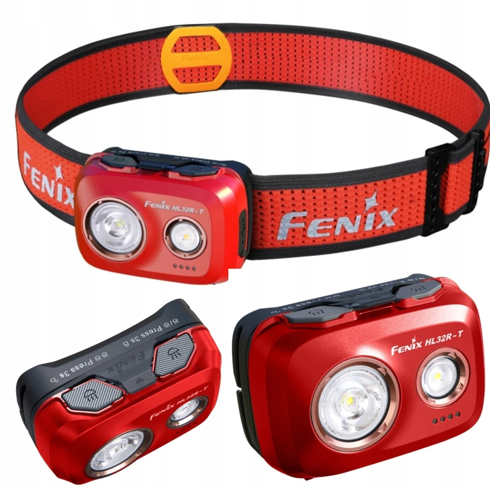 Žibintuvėlis ant galvos Fenix HL32R-T su raudona LED