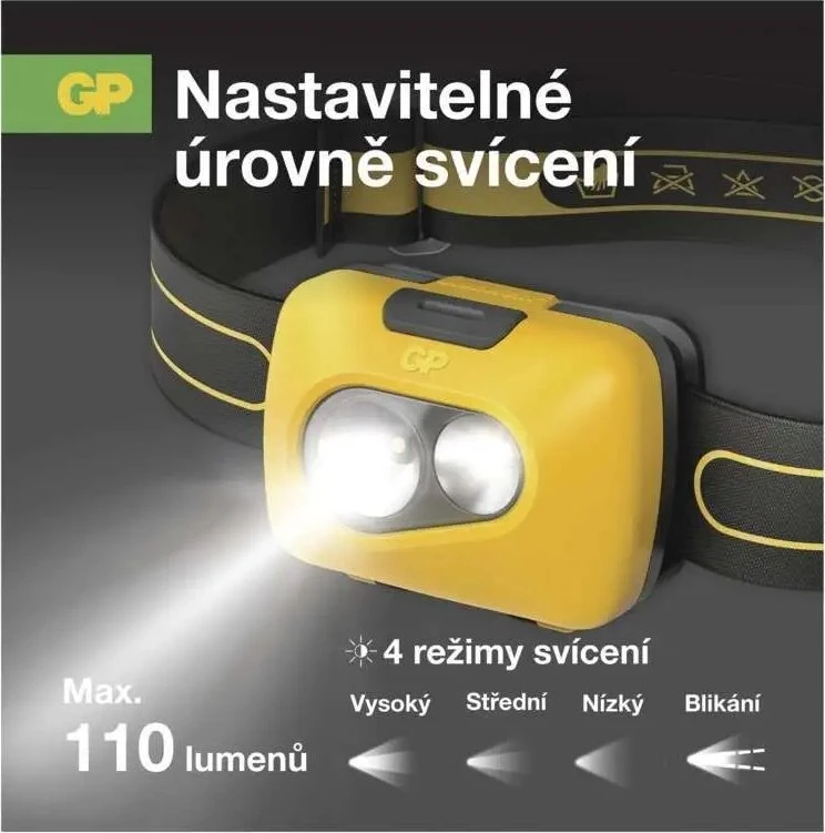 GP ŽIBINTUVĖLIS GALVOS 110/40LM 3XAAA