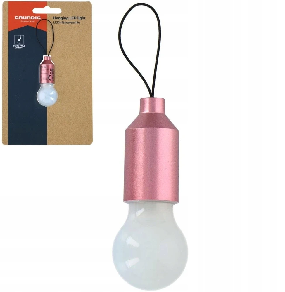 LED turistinė lempa Grundig rožinė