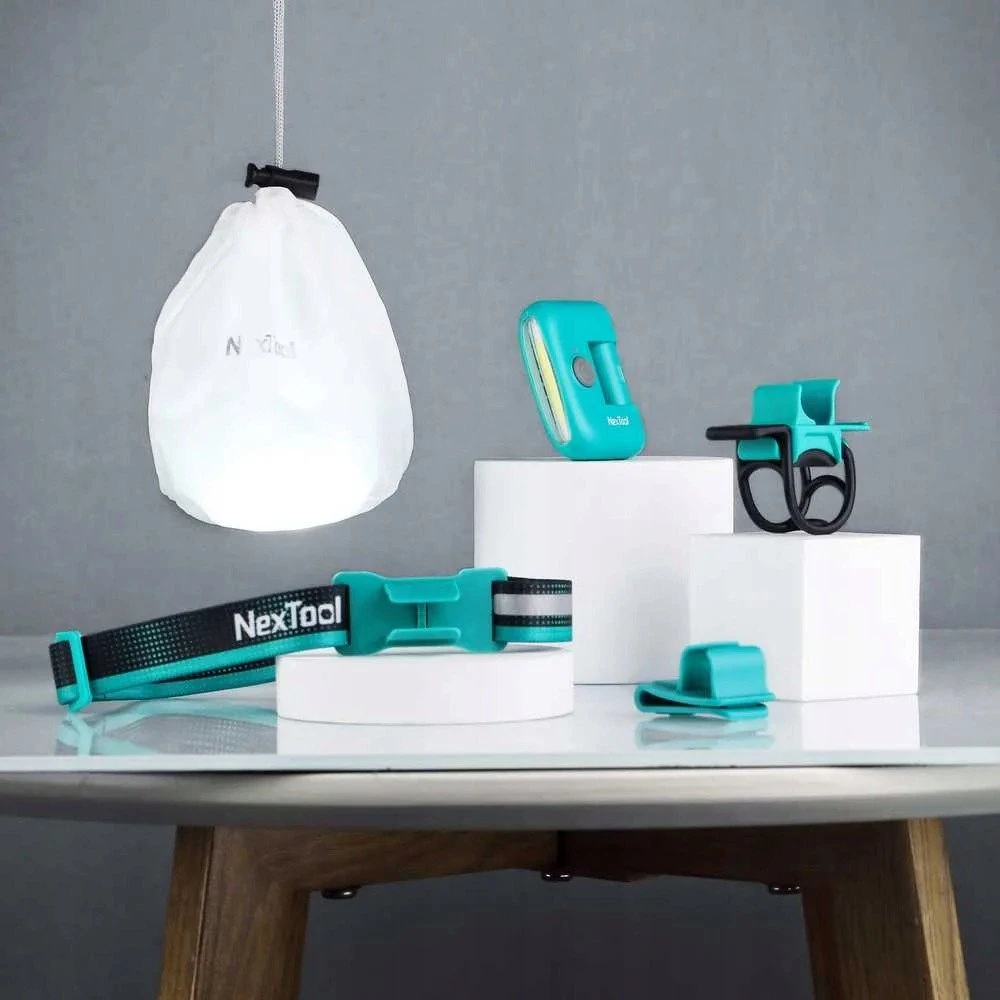 „NexTool NE20005“ įkraunamas 170 lm galvos žibintas, mėlynas