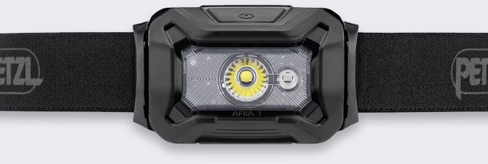 Žibintuvėlis Petzl Aria 1 RGB, 350 lm., Juoda