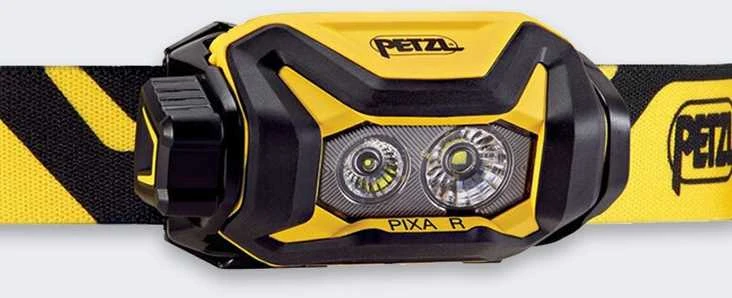Carruzzo Headlamp Petzl Pixa R juodas-yellow 450 lm