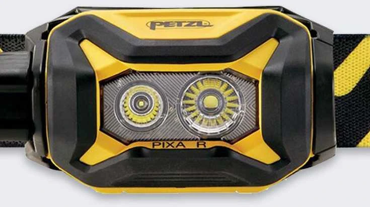 Carruzzo Headlamp Petzl Pixa R juodas-yellow 450 lm