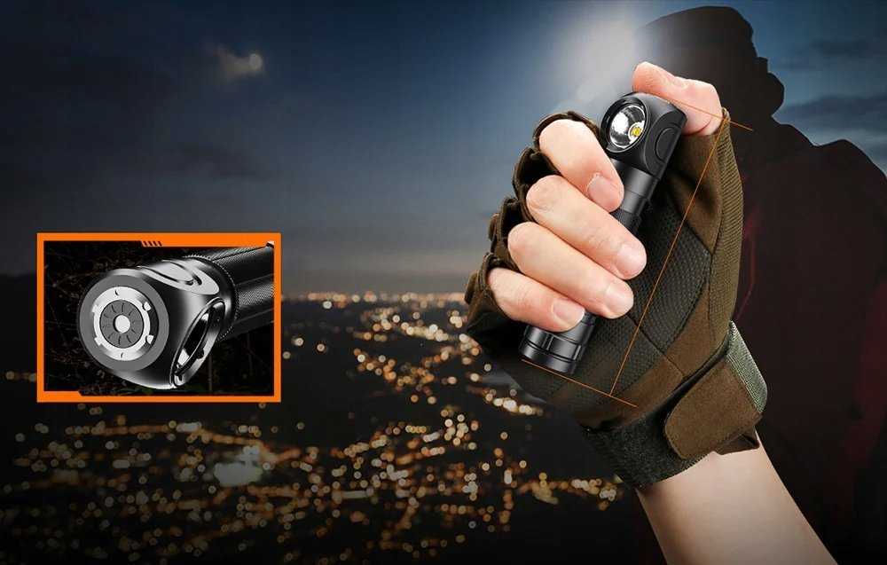 Du viename priekinis žibintas Superfire TH04, 600 lm, USB-C