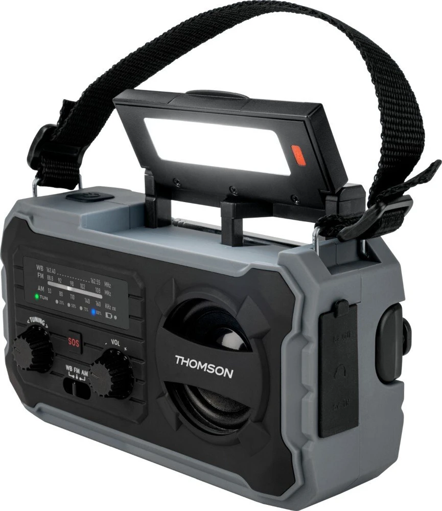 Thomson RT280G – daugiafunkcis FM/AM radijas ir 8000 mAh talpos išorinė baterija