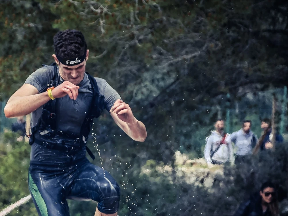 Žibintuvėlis czołowa Under Armour Galvos raištis Fenix AFH-10 mėlyna