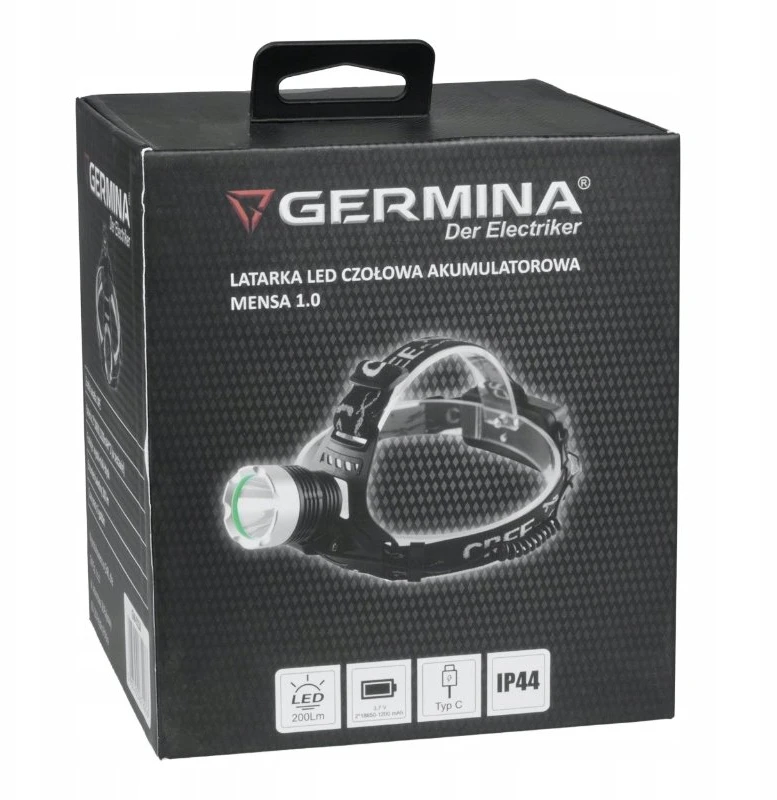 Žibintuvėlis Duronic Žibintuvėlis LED czołowa akumuliatorinė Mensa 1.0 GW-0150