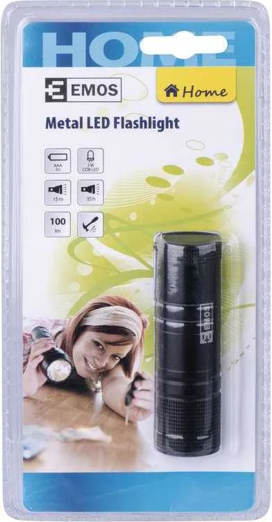 LED Žibintuvėlis 3W COB 3xAAA, EMOS
