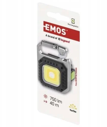 Žibintuvėlis Emos Žibintuvėlis Pakabutis ładowalna LED COB 750lm Emos