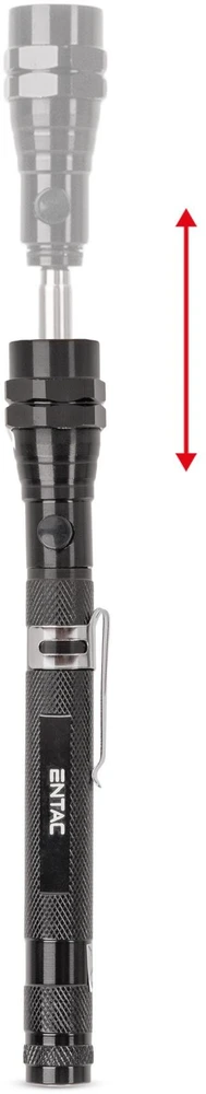 Žibintuvėlis ENTAC Entac EFL-1W-FLEX-ALU latarka Juodas Žibintuvėlis ręczna LED