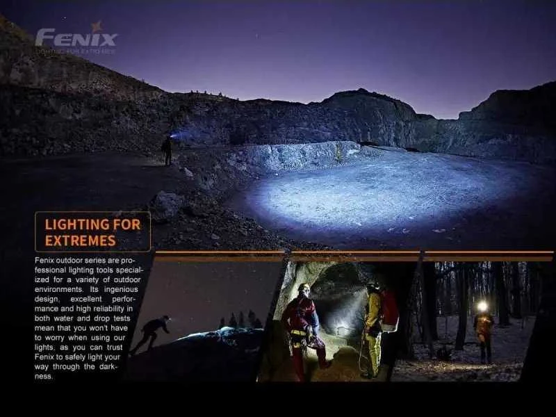 LED žibintuvėlis-galvos lempa Fenix ​​HM50R V2.0