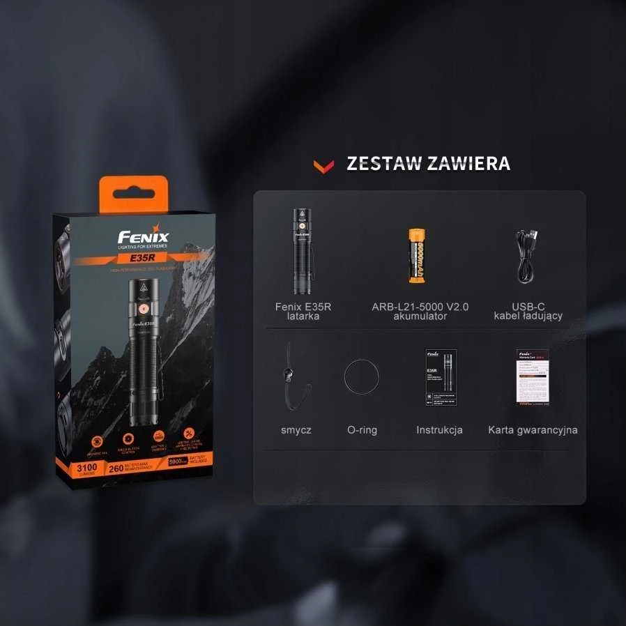 Fenix žibintuvėlis E35R