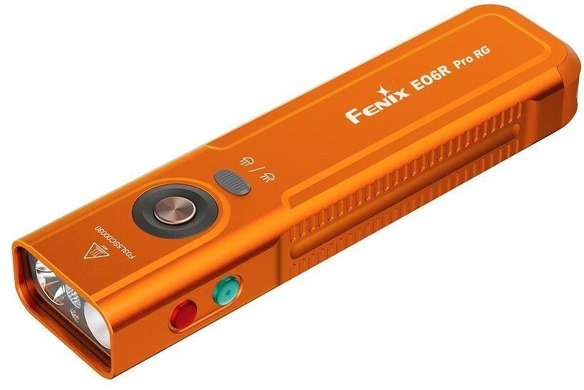 LED žibintuvėlis Fenix E06R Pro RG oranžinis