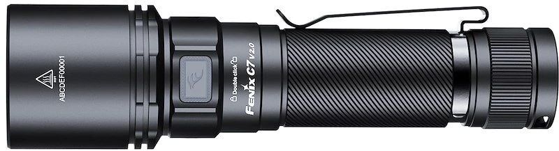LED žibintuvėlis Fenix C7 V2.0 juodas