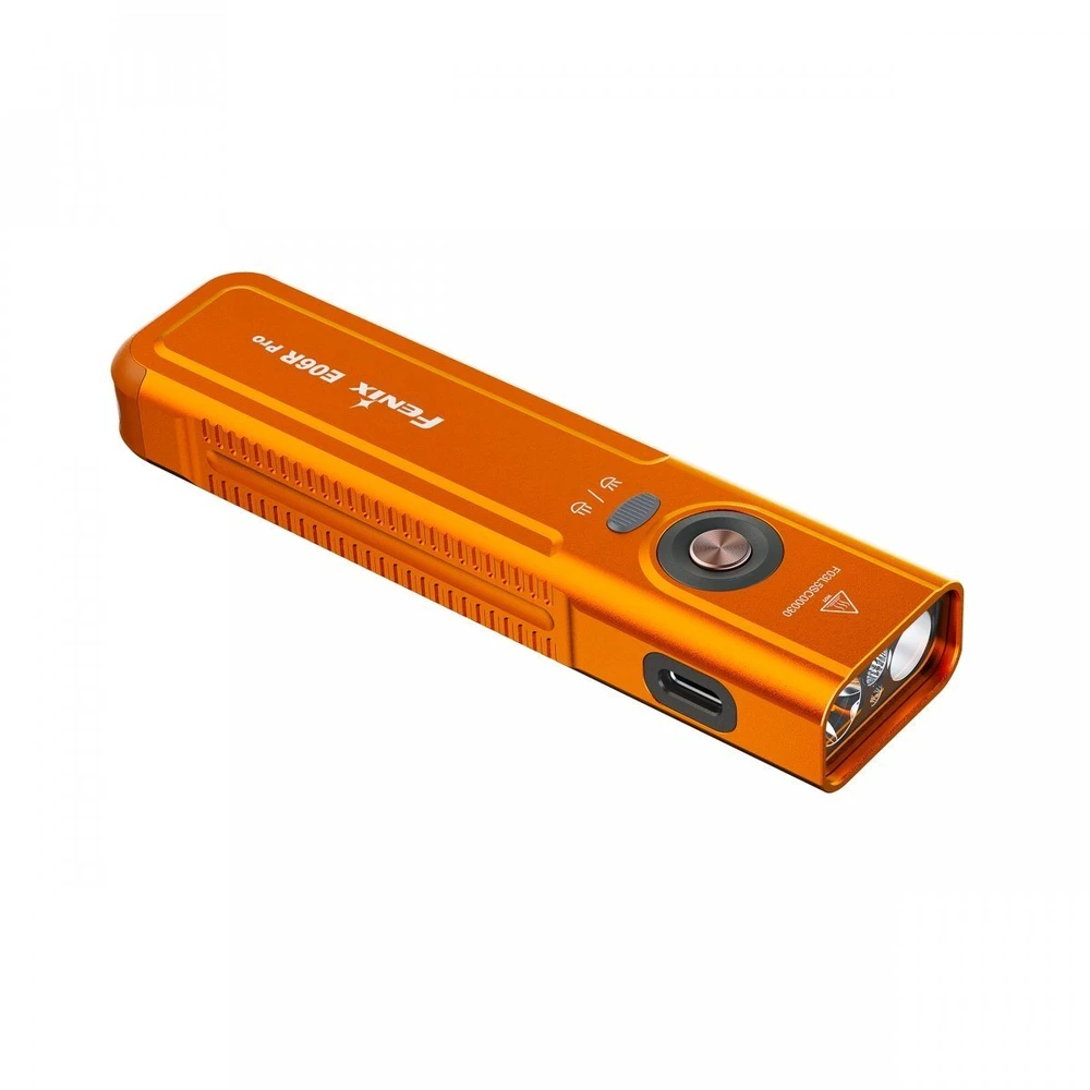 LED žibintuvėlis Fenix E06R PRO oranžinis