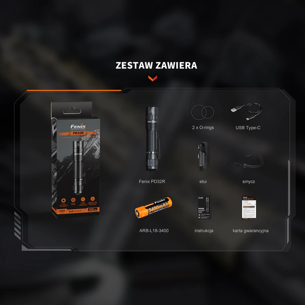 LED taktinis žibintuvėlis Fenix PD32R
