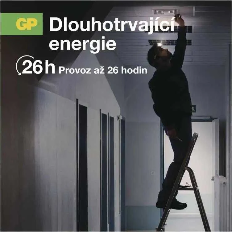 GP Baterija GP priekinis žibintas 375 liumenų CHW54 3X AAA