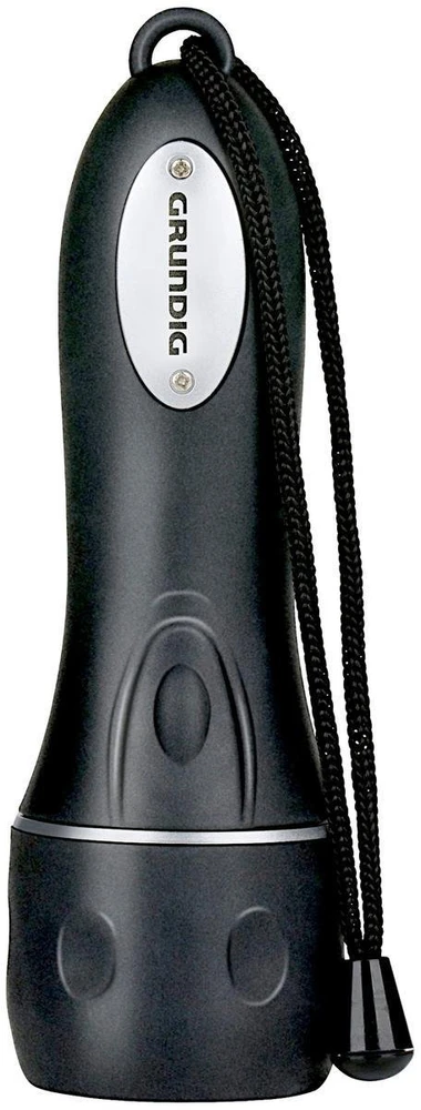 LED rankinė žibintuvėlė GRUNDIG 3 LED 16 cm, maitinama 2 AA baterijomis