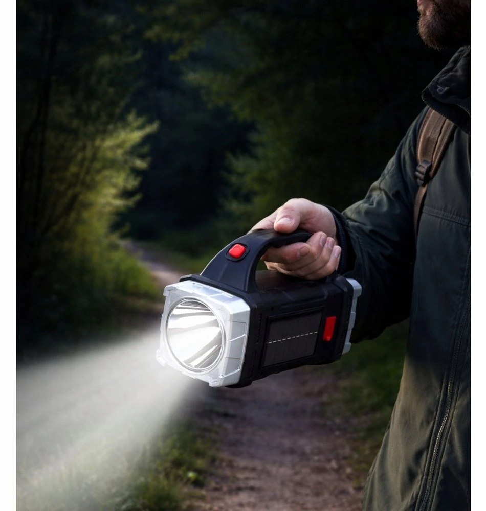 Lean Saulės LED žibintuvėlis 200 × 90 × 135 mm