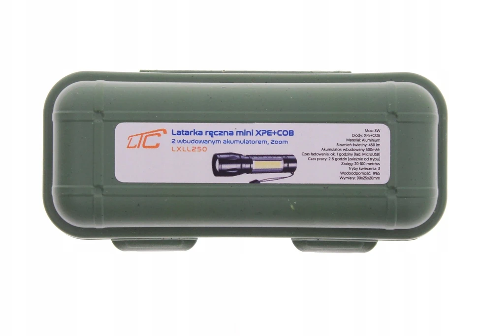 LTC Galinga Led latarka su Usb įkrovimu ir priartinimo funkcija